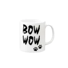 WISSCOLOR【ｳｨｽﾞｶﾗｰ】のBOWWOW【ブラック】 Mug :right side of the handle