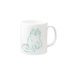 猫グッズ深谷にゃんにゃんのおおあくび Mug :right side of the handle