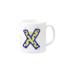 ミーミー⭐︎イニシャルズ/スージーズストアのイニシャルズ⭐︎Ｘ(エックス) Mug :right side of the handle