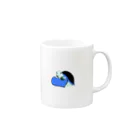 時計塔のかめくん　ブルー Mug :right side of the handle