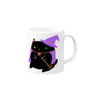 くろねこClochetteの魔女くろねこ Mug :right side of the handle