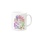 THE禅のFLOWER‐GIRL Mug :right side of the handle