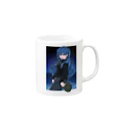 猫工房のコロの夜のヨルさん Mug :right side of the handle