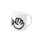 はっぴーにごんごのぴご Mug :right side of the handle