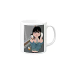 ｻﾒの月と彼女 Mug :right side of the handle