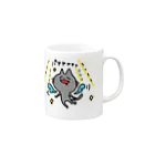 OYAMADAの幸せそうなねこ Mug :right side of the handle