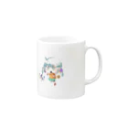 宇チュウ∅Store✩.*のカエデちゃんアイテム〜鳥さん追いかけVer.〜 Mug :right side of the handle