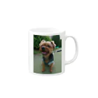 ミステリーキャラクターズのたれみみヨーキー犬 Mug :right side of the handle