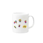 Fummy動物イラストショップのグーくんコレクション Mug :right side of the handle