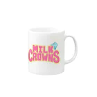 MILK CROWNSのMILK CROWNS LOGO マグカップの取っ手の右面