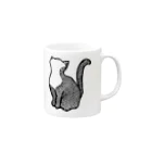 artaccoの鱗猫 Mug :right side of the handle