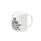 yunmameshopのトリオトリオトリオ Mug :right side of the handle