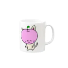 荒ぶるりんごの荒ぶるりんご猫 Mug :right side of the handle