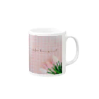 bouquetのcafe bouquet turip Mug :right side of the handle