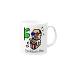 hankoholic TMKのシアターひょっこりさん Mug :right side of the handle