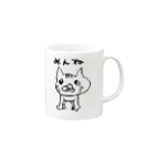 KachaのCat Mug :right side of the handle