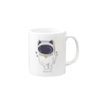 amemugi（あめむぎ）の宇宙ねこ。 Mug :right side of the handle