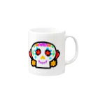 arcoirisのCalaveraーsimpleー Mug :right side of the handle