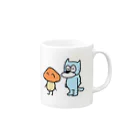 わんさん商品部のなかよしズ Mug :right side of the handle