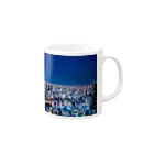 ハリネズミの梅田の夜景 Mug :right side of the handle