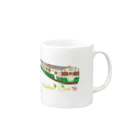 CHIYONの【只見線】ありがとうキハ40🚃 Mug :right side of the handle