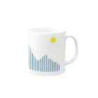 つめくさカップ店の夜 Mug :right side of the handle