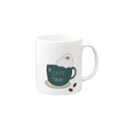 バニラ＆チッチのコーヒーカップ文鳥☕  (文鳥の日 2021記念) Mug :right side of the handle