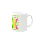 ✨🌈✨ユラクラカン🇯🇵 ✨🌈✨の🌸春色虹グラス🌈 Mug :right side of the handle