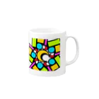 pastelia　shopのステン堂…stained  glass Mug :right side of the handle