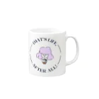 シルエットshopのシールちゃん文字Design Mug :right side of the handle