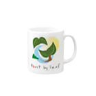 キャンプグッズ【tゑnt by leaf】のキャンプグッズ Mug :right side of the handle