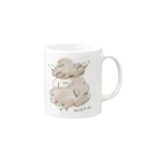 HOOBUKUROのゆる羊 Mug :right side of the handle