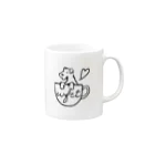 wfctのワイヤーフォックステリア in カップ Mug :right side of the handle