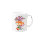 C-cubeのジャム猫パン Mug :right side of the handle