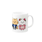 もちぱっちの七五三にゃんこ Mug :right side of the handle