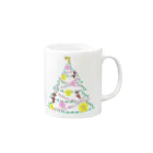 LalaHangeulのハングルでクリスマスツリー Mug :right side of the handle