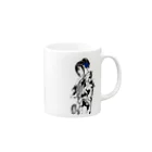 枢木の浴衣女子 Mug :right side of the handle