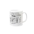 神田森莉ショップのくまちゃん イン 下高井戸 Mug :right side of the handle