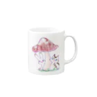 小杉あや★杉本綾子のきのこ展２０１７「ちいさいあきみつけた」 Mug :right side of the handle