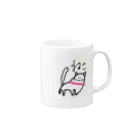 mautaの左肩でアタックする猫 Mug :right side of the handle