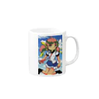 みくりんの真夏の女の子 Mug :right side of the handle