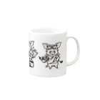 東新宿サンラサーのLOVE豚組 Mug :right side of the handle