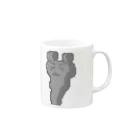 絵本作家大川内優のオリジナル絵本グッズショップの狸幽霊ヒルトンアイコン Mug :right side of the handle