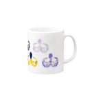 たまちゃん食堂のカラフルタコ Mug :right side of the handle