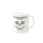 Bordercollie StreetのHappy LUCIA Mug :right side of the handle