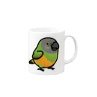 Cody the LovebirdのChubby Bird ネズミガシラハネナガインコ Mug :right side of the handle