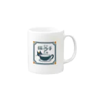 といろ雑貨店の喫茶 猫の手 Mug :right side of the handle