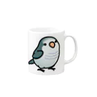 Cody the LovebirdのChubby Bird オキナインコ Mug :right side of the handle