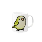 Cody the LovebirdのChubby Bird オキナインコ Mug :right side of the handle