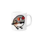 Cody the LovebirdのChubby Bird キンカチョウ Mug :right side of the handle